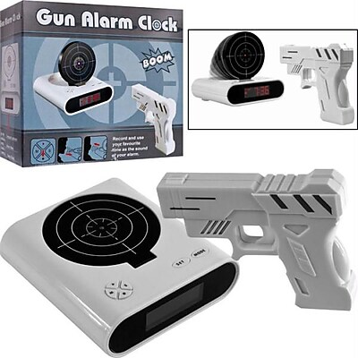 Gun & Target Recordable Alarm Clock By Tg (TC72-CB340)