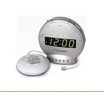 Sonic Bomb Alarm Clock with Phone Sig Vib (TDSA-SBT425SS)
