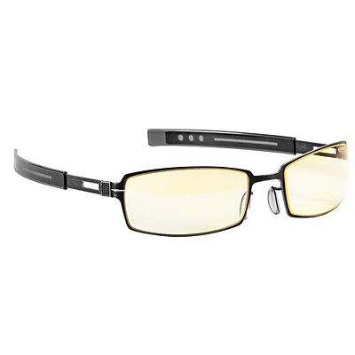 GUNNAR PPK Dark Advanced Computer Eyeglasses Dark Steel Frame Amber Lens PPK 07201