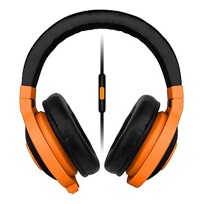 Razer RZ04 01400400 R3U1 Kraken Mobile Over the Head Binaural Headset for Apple iOS Devices Wired Neon Orange