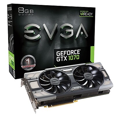 EVGA GTX 1070 FTW DT GDDR5 256 bit PCI Express x16 3.0 8GB Gaming Graphic Card