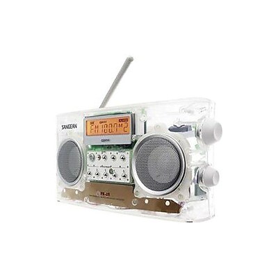 Sangean PR D5CL AM FM Portable Clock Radio Clear