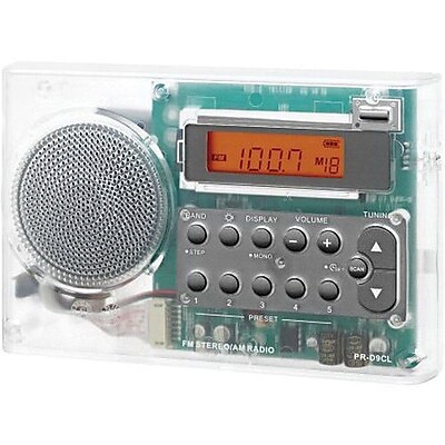 Sangean PR D9CPW AM FM Portable Radio Clear