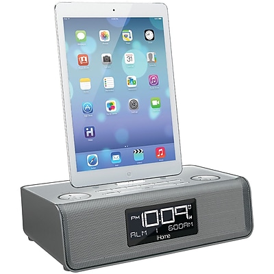 Ihome Idl43s Dual Alarm Clock Radio With Lightning and USB Docks
