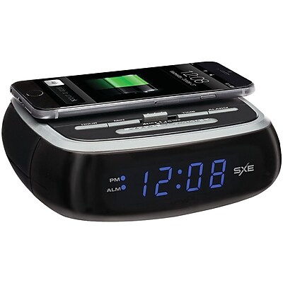 Sxe Sxe87001 Wireless Charging Alarm Clock