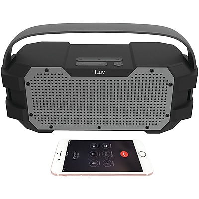 Iluv Impactl2bk Portable Waterproof Bluetooth Speaker