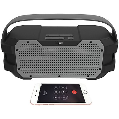 Iluv Impactl2bk Portable Waterproof Bluetooth Speaker