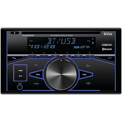 Boss Audio 850brgb Double DIN In dash CD AM FM mp3 Receiver With Bluetooth