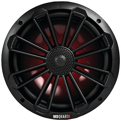 Mb Quart Nk1 120lb Nautic Series 8 140 watt 2 way Coaxial Speaker System With Matte Black Finish with Led Illumination