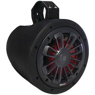 Mb Quart Nt1 116lb Nautic Series 2 way Wake Tower Speaker With Matte Black Finish and Mounting Hardware