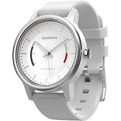 Garmin 010 01597 03 Vivomove Smart Watch sport Band; White