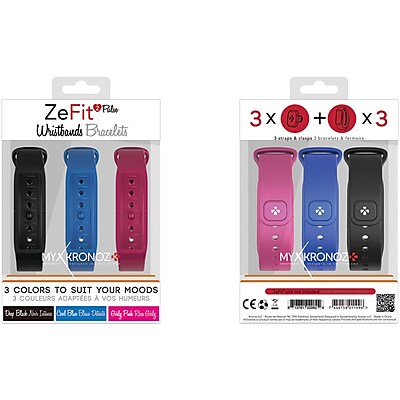 My Kronoz 813761020923 Zefit2 Pulse Classic Bracelets 3 Pk