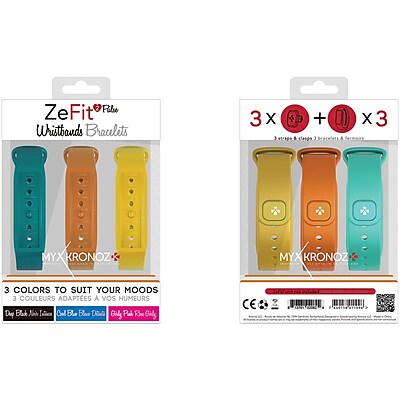 My Kronoz 813761020930 Zefit2 Pulse Colorama Bracelets 3 Pk