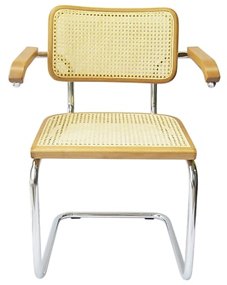 Breuer Chair Company Cesca Arm Chair; Honey Oak