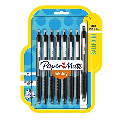 Paper Mate InkJoy 300RT Ballpoint Pens Medium Point Black 8 pk 1945920