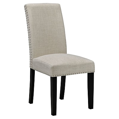 Homegear Savio Parsons Chair Set of 2 ; Beige