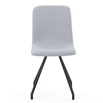 Home Loft Concepts Cole Side Chair Set of 2 ; Light Gray