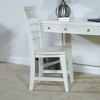 My Home Furnishings Amanda Side Chair; Dove Grey