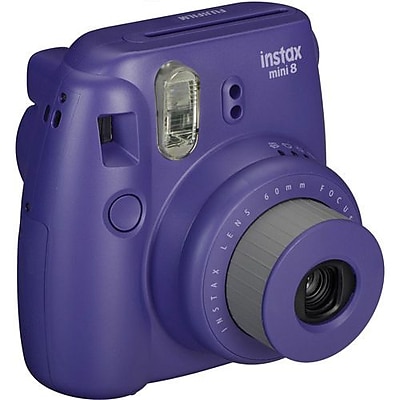 Fujifilm Instax Mini 8 Instant Film Camera Bundle 60 mm Grape