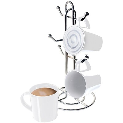 Cta Digital Sp Bmsw Bluetooth Speaker Mug With Mug Stand Porcelain Mugs