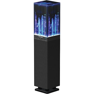 Sylvania Sp118 Black Water Dancing Bluetooth Mini Tower Speaker