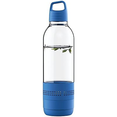 Sylvania Sp650 Blue Water Bottle With Integrated Bluetooth Speaker Blue