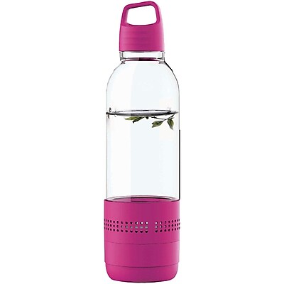 Sylvania Sp650 Purple Water Bottle With Integrated Bluetooth Speaker Purple