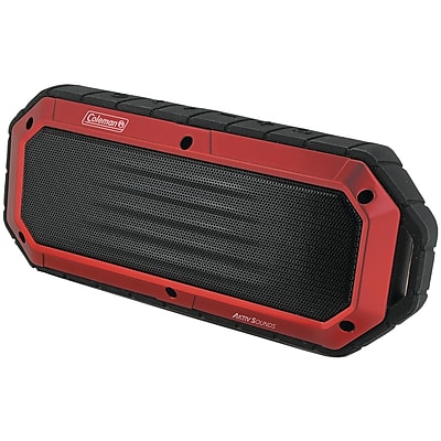 Coleman Cbt16 R Aktiv Sounds Waterproof Bluetooth Slim Line Speaker Red