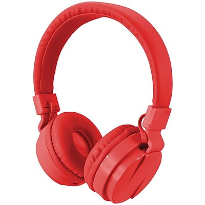 Ilive Iahb6R Bluetooth Wireless Headphones With Microphone Red