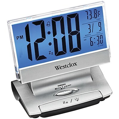 Westclox 72021X Electric Lcd Display Usb Charging Alarm Clock
