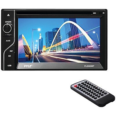 Pyle Pro Pldn63Bt 6.5 Double Din In Dash Lcd Touchscreen Dvd Receiver With Bluetooth Usb Microsd Card Inputs