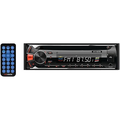 Xo Vision Xr301Bt Single Din In Dash Cd Am Fm Mpx2 Receiver With Bluetooth Usb Sd Card Inputs