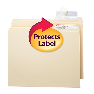 Smead Seal and View Clear Label Protector Size 3 1 2x1 11 16 Inches before folding 100 Pack 67600