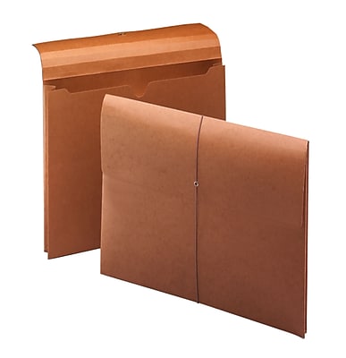 Smead Expanding Wallet 2 Expansion Flap and Cord Closure Letter Size Redrope Each 77243