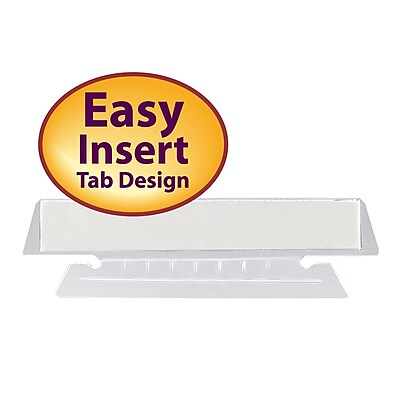 Smead Poly Tab 1 3 Cut Clear 25 Pack 64615