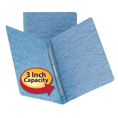 Smead Hinge Pressboard Binders Blue 8 1 2 x 11