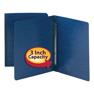 Smead Hinge Pressboard Cover Dark Blue 8 1 2 x 11