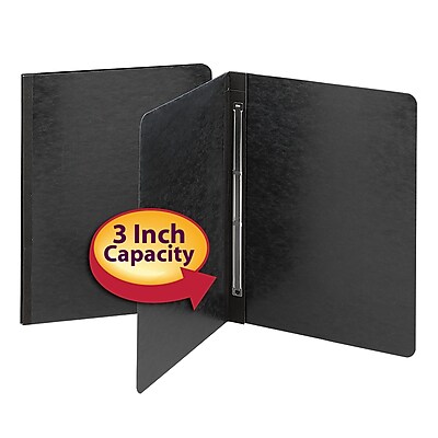 Smead Pressboard Binder Black 11 x 8 1 2