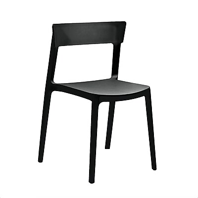Design Lab MN Rho Side Chair Set of 4 ; Black