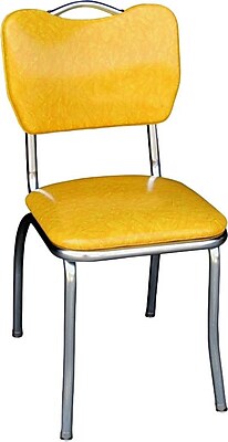 Richardson Seating Retro Home Side Chair; Yellow