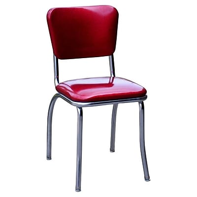 Richardson Seating Retro Home Side Chair; Glitter Sparkle Red