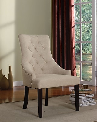 ACME Furniture Drogo Side Chair Set of 2 ; Cream