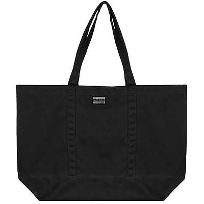 Vangoddy Isling Water Repellant Tote Bag w Removable Zippered Pouch Black Black