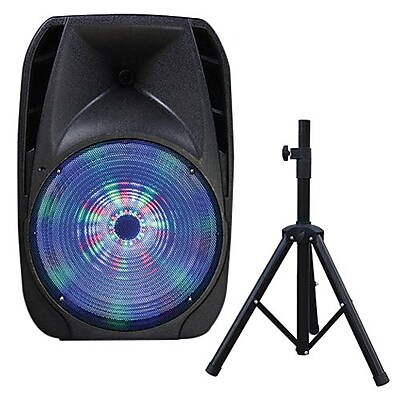 Supersonic IQ Sound IQ 4415DJBT Portable Bluetooth DJ Speaker with Stand Black