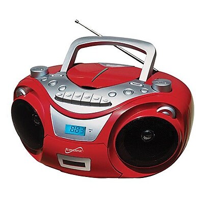 Supersonic IQ Sound SC 709 Portable MP3 CD Player Red