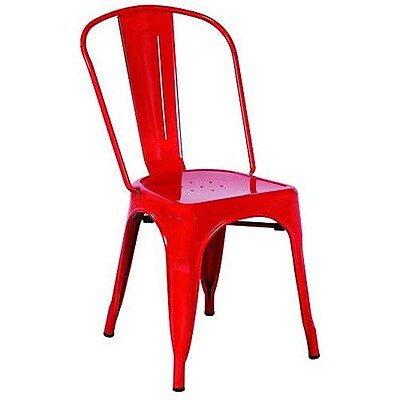 Vandue Corporation Cassandra Side Chair Set of 2 ; Red