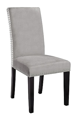 Homegear Savio Parsons Chair Set of 2 ; Grey