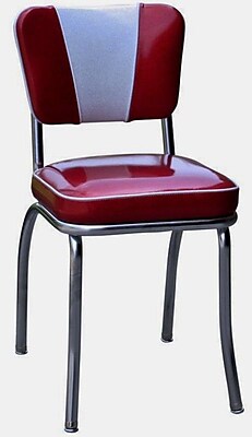 Richardson Seating Retro Home Side Chair; Glitter Sparkle Red