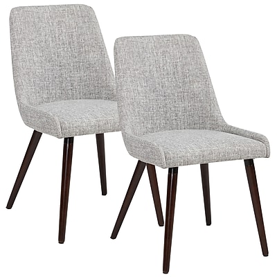 !nspire Side Chair Set of 2 ; Light Gray