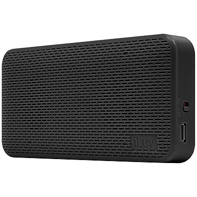 Iluv Audminibk Aud Mini Portable Ultraslim Bluetooth Speaker black